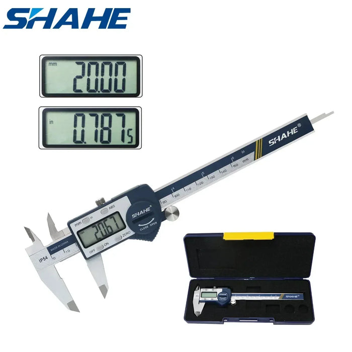 SHAHE Electronic Digital Caliper – Extra Large LCD Screen Vernier 150/200/300mm