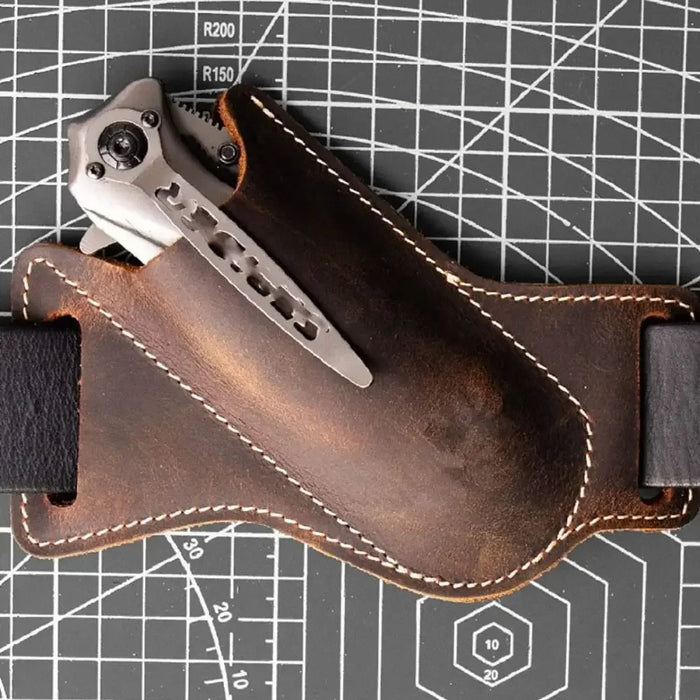 Knife Belt Sheath - Cowhide Leather