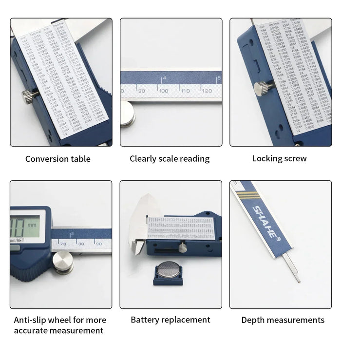 SHAHE Digital Electronic Caliper With Upper And Lower Limit Setting Function