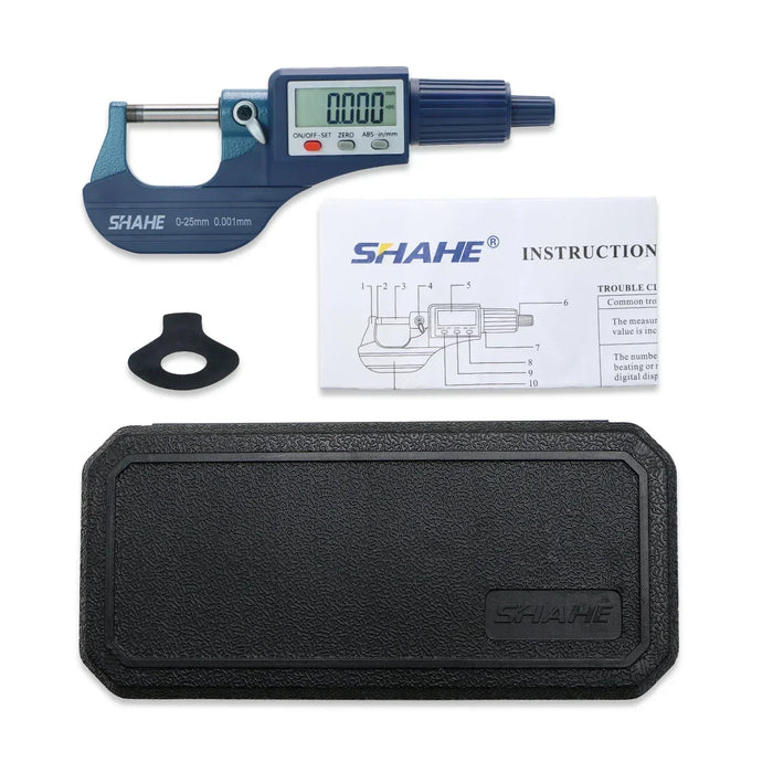 Micrometer Digital Outside 0-25mm / 25-50mm / 50-75mm / 75-100 mm (0.001 mm resolution) LCD Screen