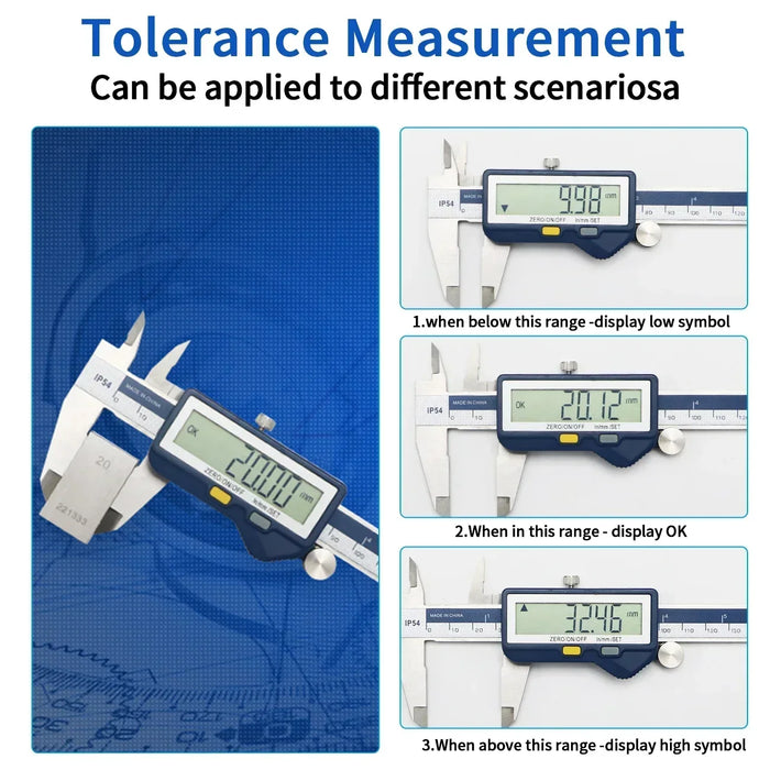 SHAHE Digital Electronic Caliper With Upper And Lower Limit Setting Function