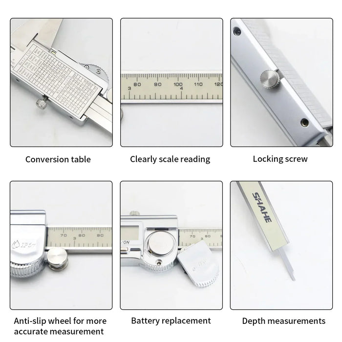 Digital Vernier Caliper IP67 Waterproof - 150/200/300mm