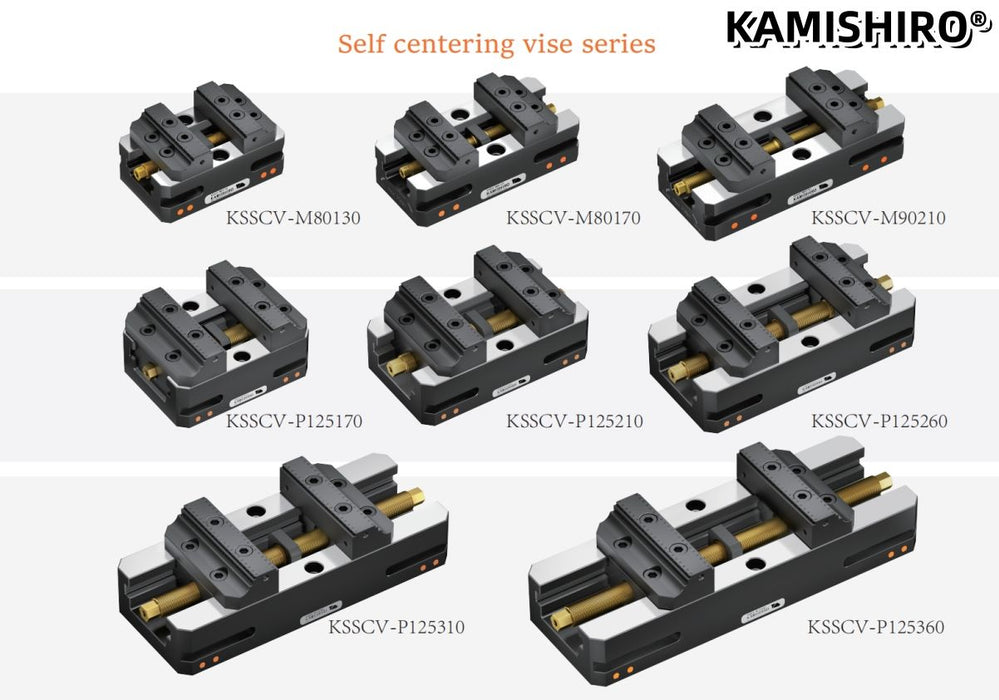 KAMISHIRO 80 x 125  Self Centering CNC Vise