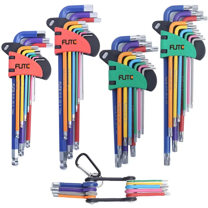 FUTE Allen Key Set 9PCS 1.5mm - 10mm Hex Spanner