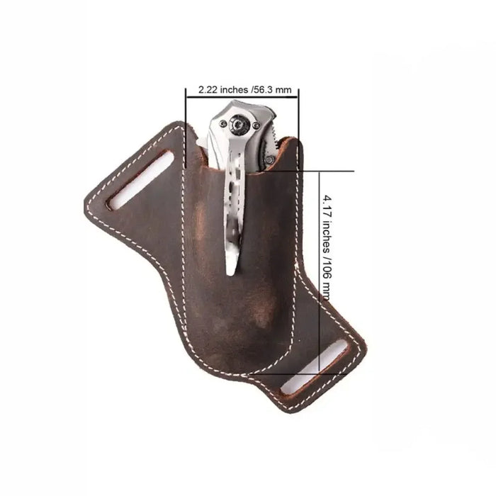 Knife Belt Sheath - Cowhide Leather