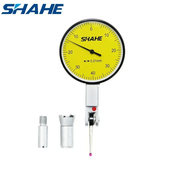 Shahe Precision Dial Indicator 0.01mm 0-0.8 mm Metric Dial With Ruby Stylus