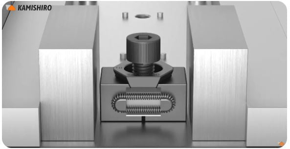 Kamishiro KS-OKP CNC clamp – Compact clamping of Irregular shapes