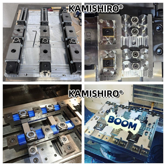 Kamishiro KS-OKP CNC clamp – Compact clamping of Irregular shapes