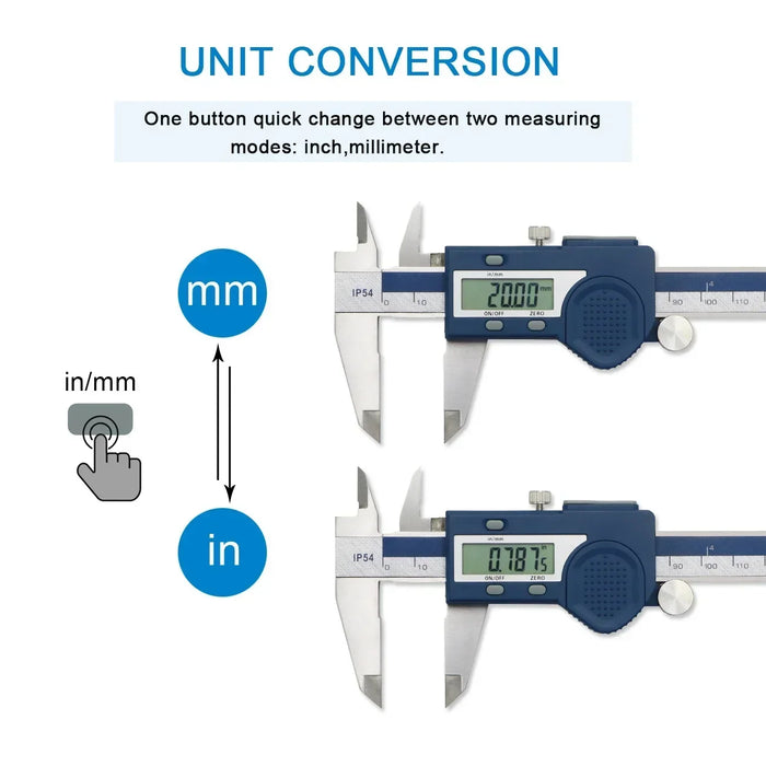 SHAHE Digital precision Vernier Caliper Hardened Stainless Steel 150/200/300mm