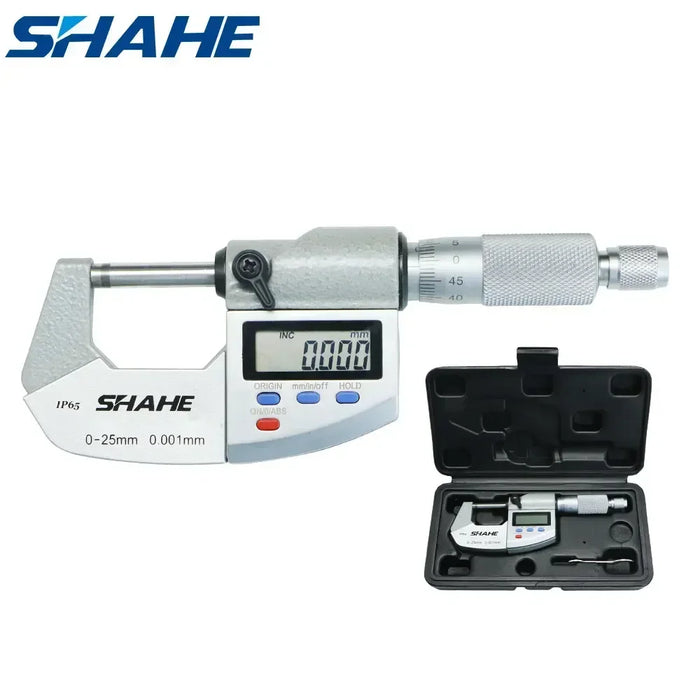 Micrometer IP65 WATER & DUSTPROOF Digital Outside 0-25mm / 25-50mm / 50-75mm / 75-100 mm (0.001 mm resolution) LCD Screen