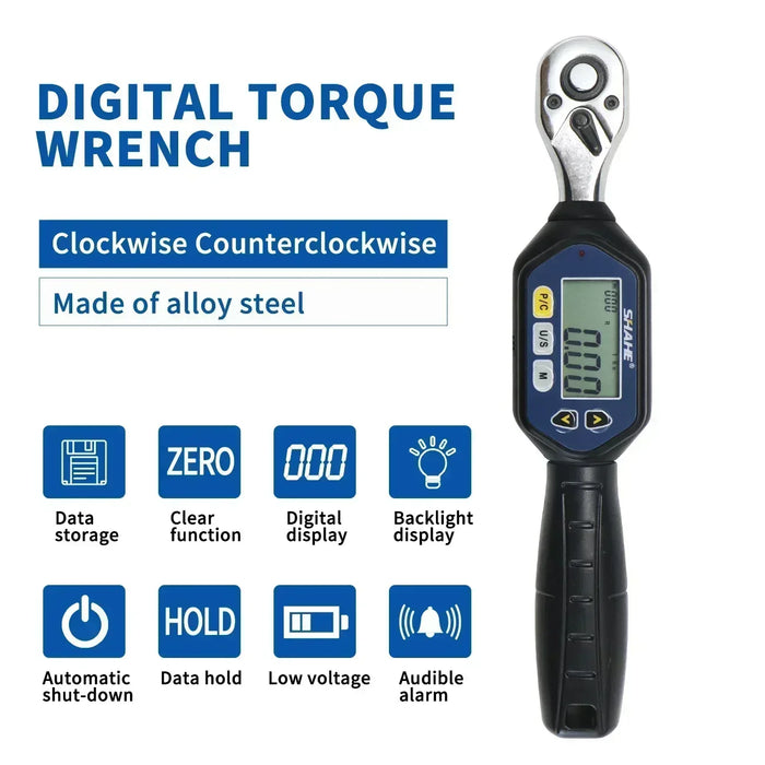 Shahe Digital Adjustable Torque Wrench MINI – 1/4'', 3/8'', 1/2'' Professional series
