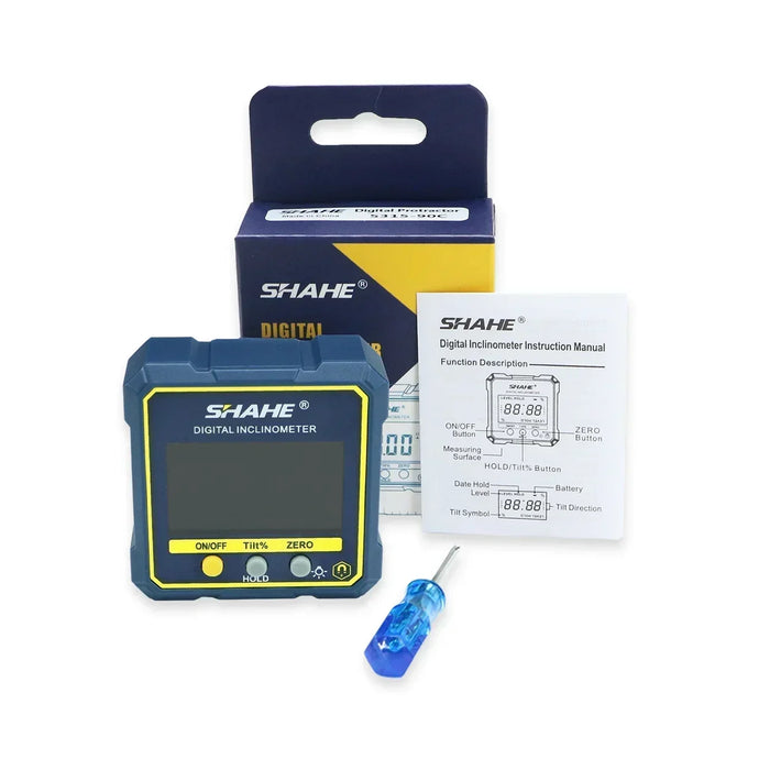 SHAHE Digital Angle Gauge Magnetic Protractor Inclinometer Level  Finder