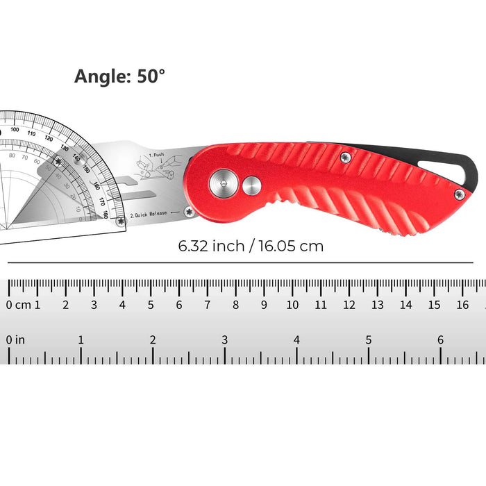 Utility Knife Folding with 5 Extra Blades