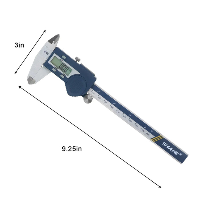 SHAHE Digital precision Vernier Caliper Hardened Stainless Steel 150/200/300mm