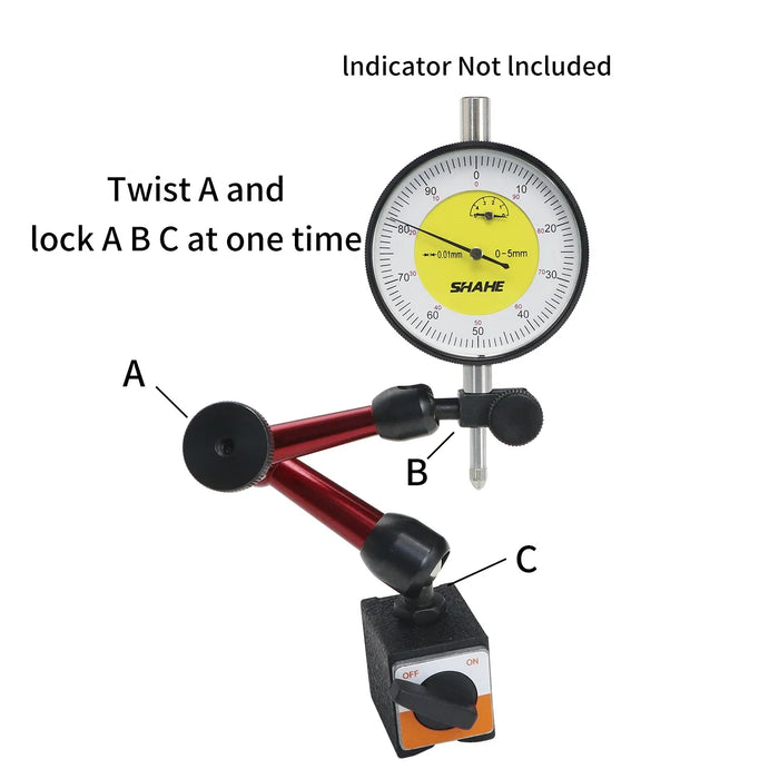 SHAHE Mini Magnetic Base Stand Holder For Indicators