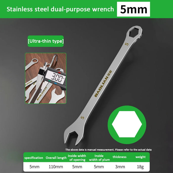 Ultra-Thin Pancake Combination Spanners 5-32MM