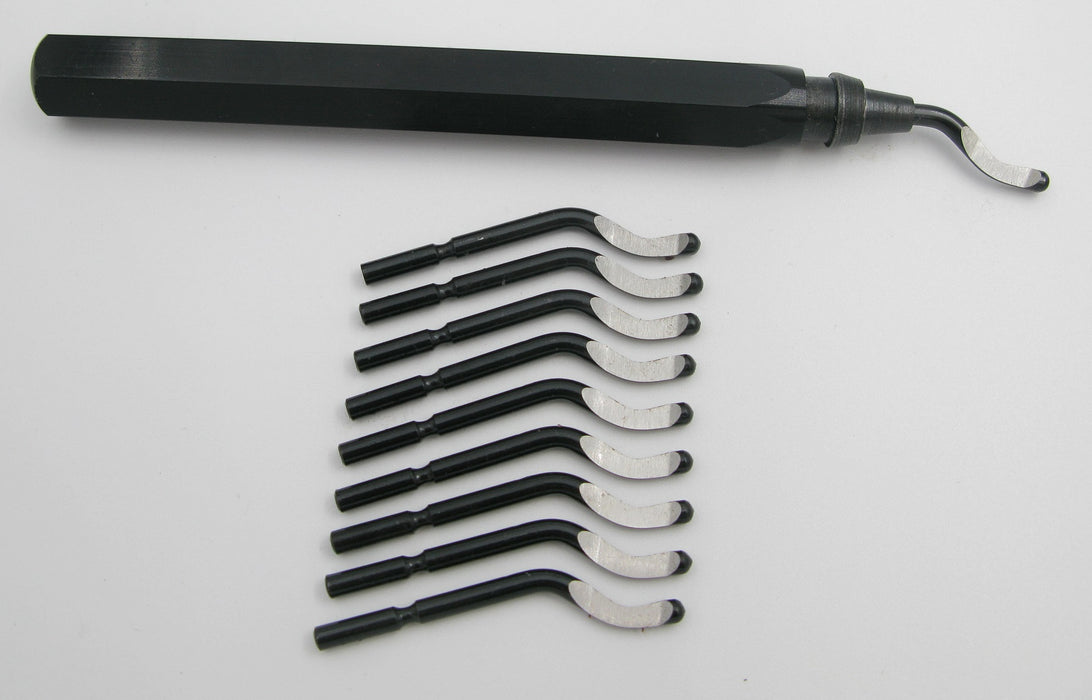 Rapid DeBurr Handle Set with 10 Blades